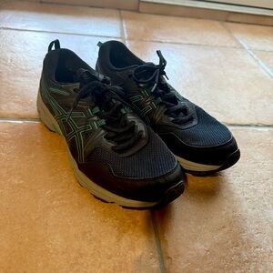 ASICS Women’s Black and Teal Athletic Shoes
